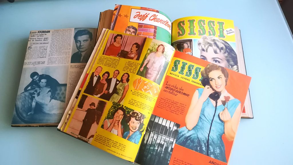 Revista Sissi encuadernada en tres tomos